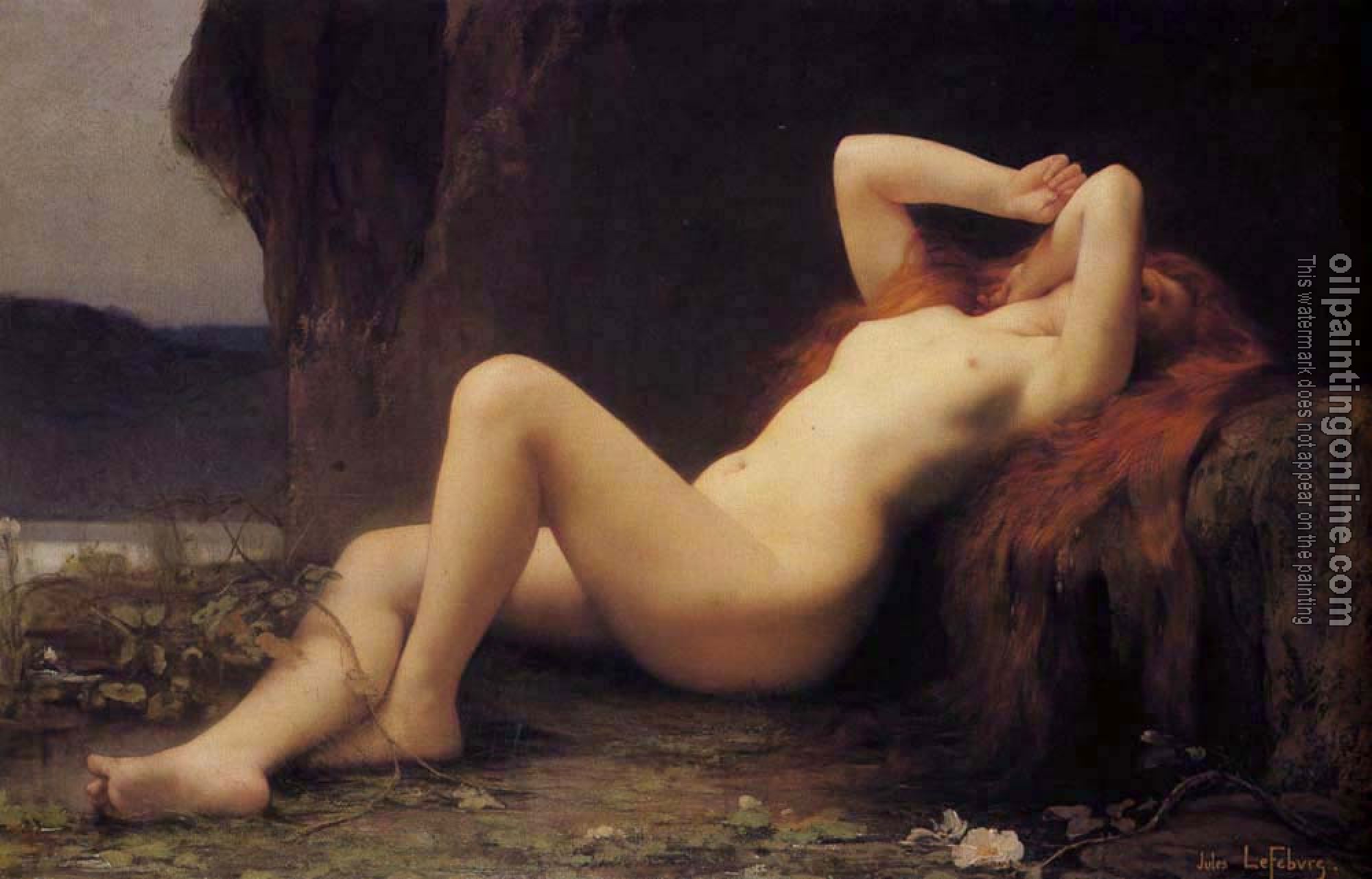 Jules Joseph Lefebvre - Mary Magdalene In The Cave